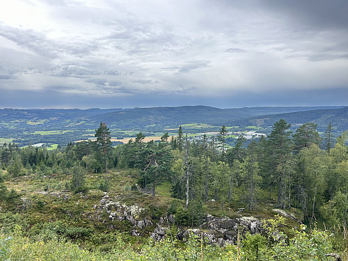 Fint utsiktspunkt vest for Vestergyllen