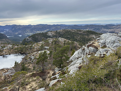 Husalifjellet sett fra toppen.
