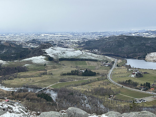 Bråsteinåsen sett fra Åslandsnuten