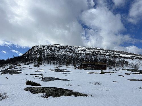 Omtrent her gikk jeg ut av løypa på vei opp mot Kåsen.