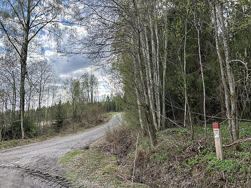 Utgangspunktet for turen hvor jeg parkerte. Jeg burde nok tatt en kikk på pinnen til høyre...;)