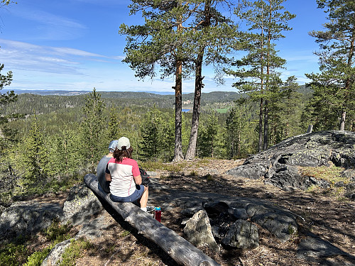 Ved utsiktspunktet nord for Bergeråsen