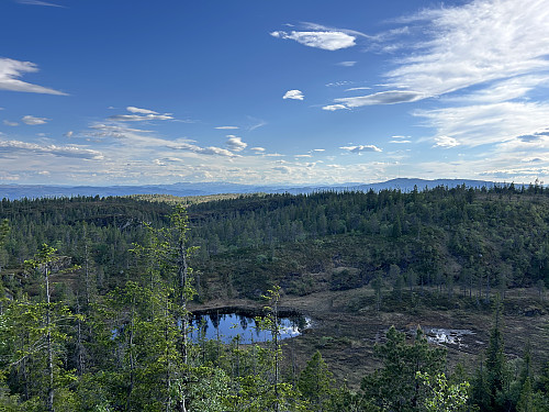 Utsikt vestover fra Gullsiberget 