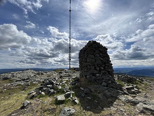 Vassfjellet i Melhus/Trondheim. Det høyeste punktet er nok den lille varden bak til venstre i bildet