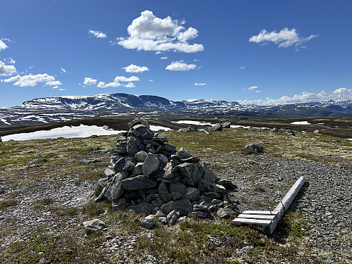 Vedalshøgde med Hallingskarvet i bakgrunnen