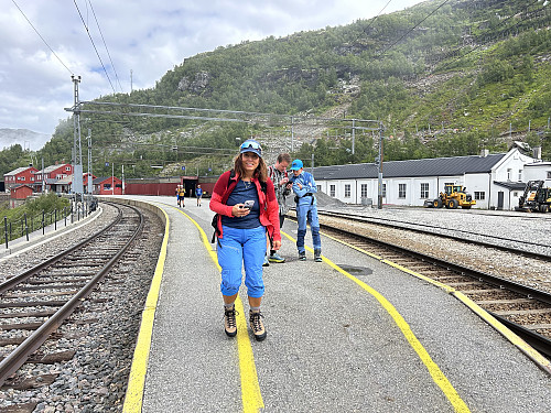 Klar for tur på Myrdal stasjon