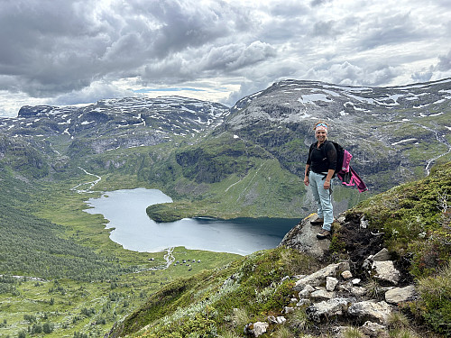 Slondalen sett fra stigningen opp til Magnhildnuten