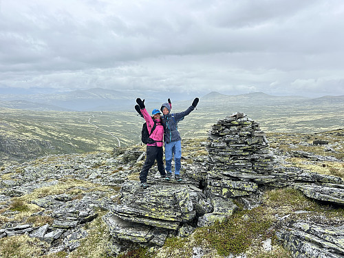 Solsidevassberget i sterk vind