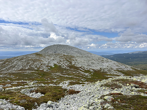Stensæterkanken sett fra nedstigningen fra Trysilfjellet