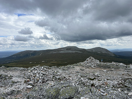 Utsikt til Trysilfjellet fra Østre Skurufjellhøa