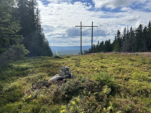Utsikt sørvestover fra Oksberget