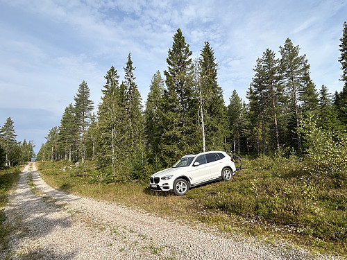 Parkeringslomme sør for Flisberget