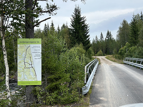 Bomvei inn mot Juvberget