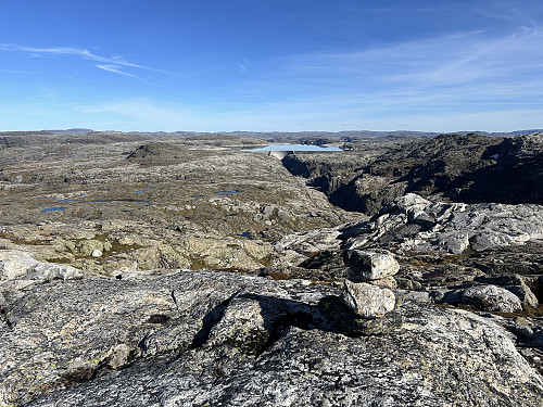 Utsikt mot Førevassdemningen fra Kvitserk
