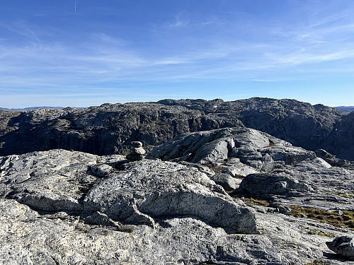 Utsikt mot Stora Blåfjell fra toppen av Kvitserk