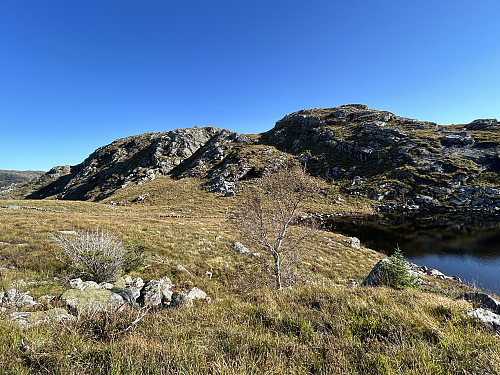 Skogafjellet sett fra omtrent der hvor jeg gikk ut fra den merkede stien.