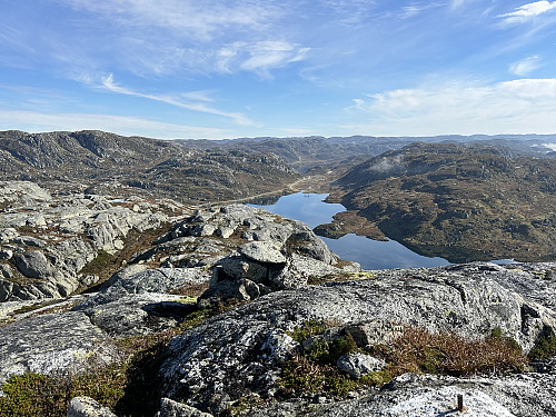 Utsikt mot øst fra Flogbakkeknuten