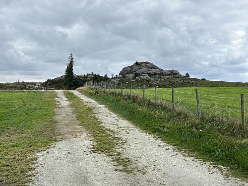 Toppen sett fra veien hvor jeg parkerte