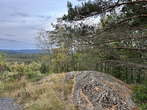 Toppunktet med utsikt vestover