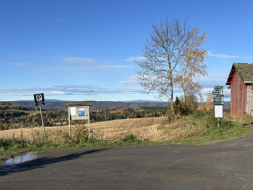 Tilrettelagt p-plass ved Lunde