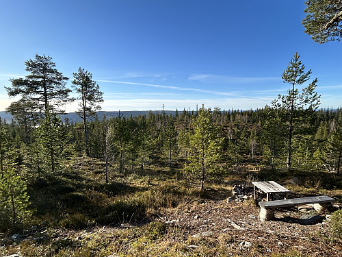 Utsiktspunkt nedenfor Skonhovdhøgda