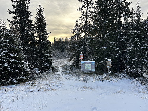 Ved p-plassen på Herva
