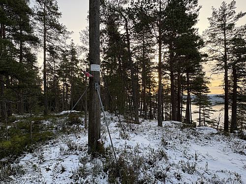 Like ved toppunktet på Holtankollen