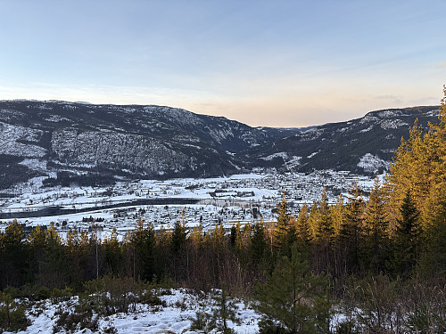 Utsikt over Nesbyen