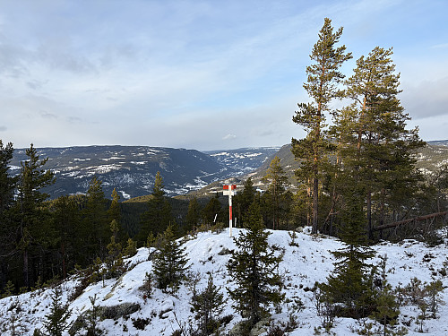 Utsikt vestover fra toppen av Rudsåsen NV