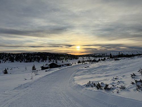 På vei oppover mot Gjestbodsåsen