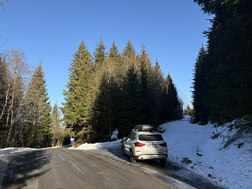 Parkeringslomma ved turstart