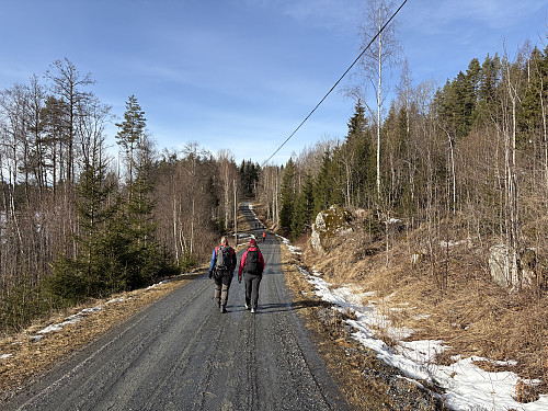 Veien innover fra Varsjø gård