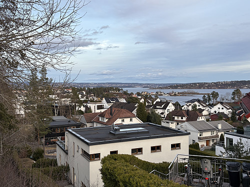 Utsikt fra toppen østover mot Oslo