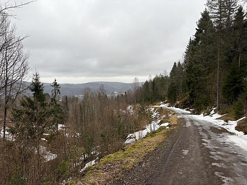 Utsikt sørover fra rastehytta