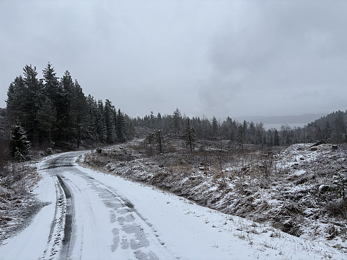 På vei ned igjen mot bilen