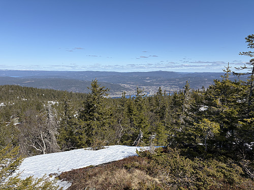 Utsikt ned til Notodden sentrum
