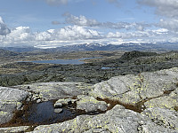 Mot Folgefonna og Dyrskarvatna.