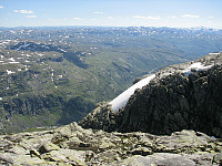 Utsikt ned i Kvanndalen.