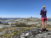 Utsikt mot toppen.