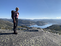 Utsikt mot Lonevatnet, som er en del av Svartevatn-magasinet.