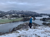 Utsikt mot Alsnes og Bjørndalsfjellet.