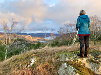 Utsikt fra toppen mot Høgsfjorden.