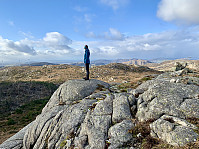 Utsikt mot nordvest.