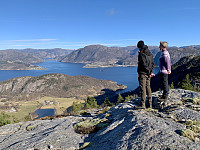 Utsikt mot Lysefjorden og Forsand.