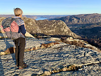Utsikt mot Briseid og Åptefjorden.