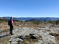 Utsikt mot Hjelmeland og Børkja.