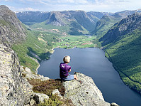 Utsikt mot Espedalsvatnet og Øvre Espedal.