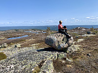 Utsikt mot sørøst fra toppen.