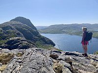 Utsikt mot Frafjordhatten og Valevatnet.