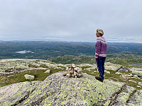 Utsikt mot Ådneram. Lysekammen midt i bildet.